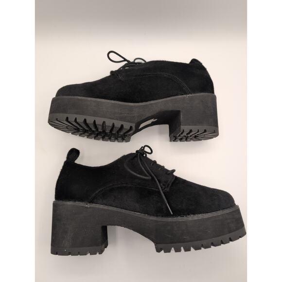 ASOS | Platform Horsehair Derby Black | Size 9 - Picture 5 of 12